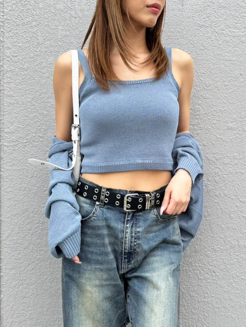 サマーニットキャミトップ